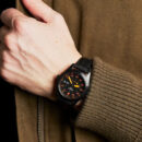 Seiko 5 Sports Flieger Pilot Automatic Black Dial Black Nylon Strap Watch for Men - SRPH33K1